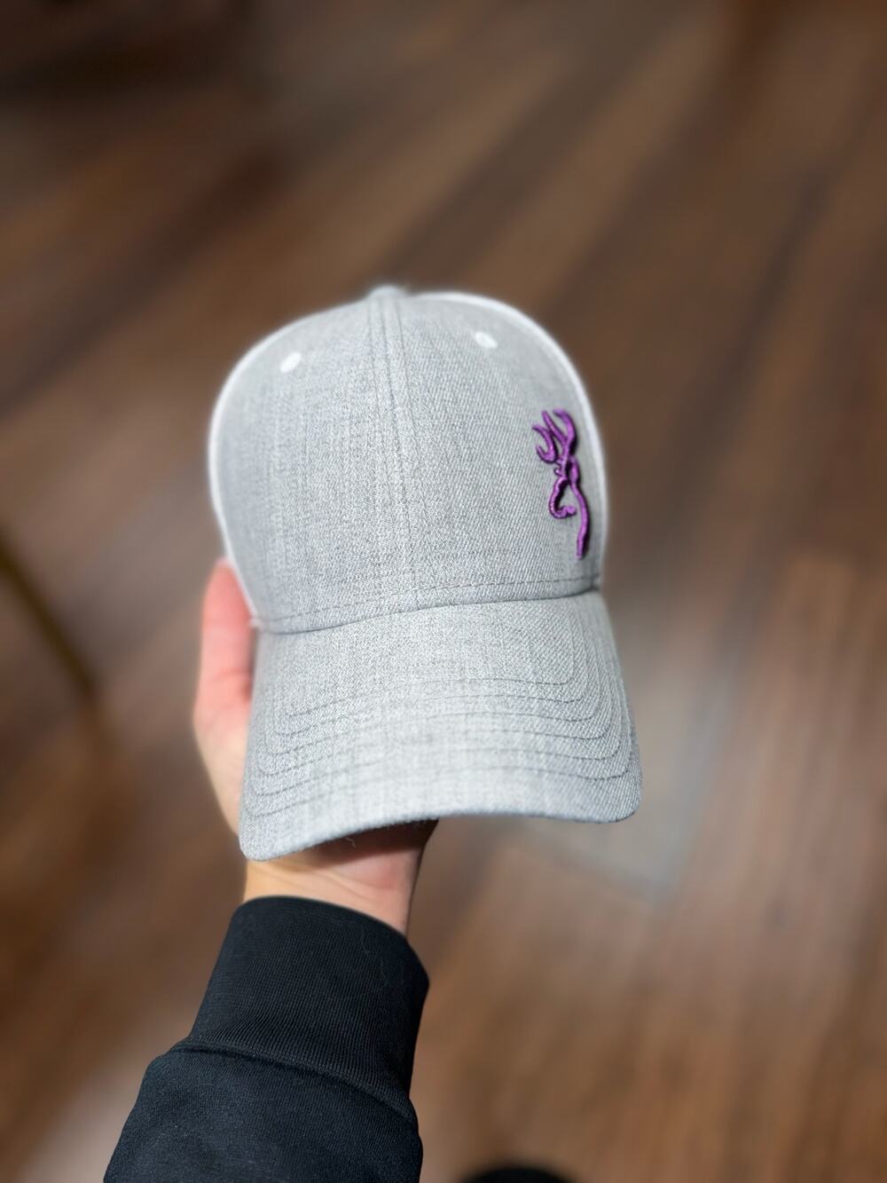 Browning Nadia Cap Baseball hat gray white mesh Browning Buckmark